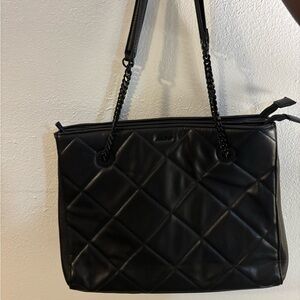 Aldo Quilted Black Shoulder Bag